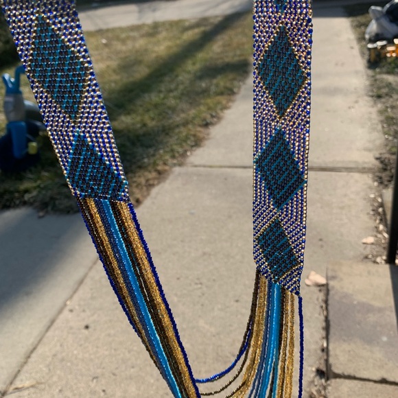 Hand beaded necklace made In Guatemala. - Picture 3 of 5